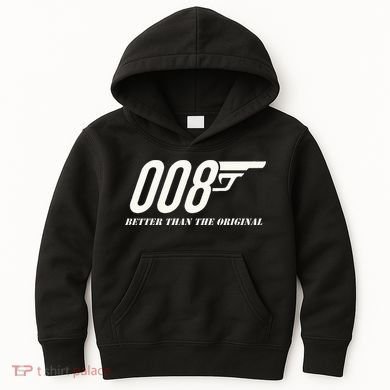 British Secret Agent 007 + 1 Better Than The Original Kids Hoodie