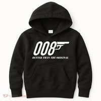 British Secret Agent 007 + 1 Better Than The Original Kids Hoodie thumb 0