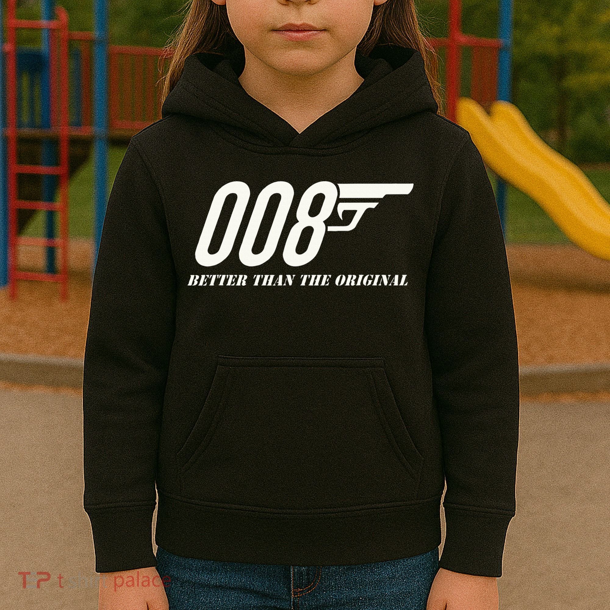 British Secret Agent 007 + 1 Better Than The Original Kids Hoodie