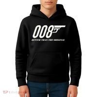 British Secret Agent 007 + 1 Better Than The Original Kids Hoodie thumb 4