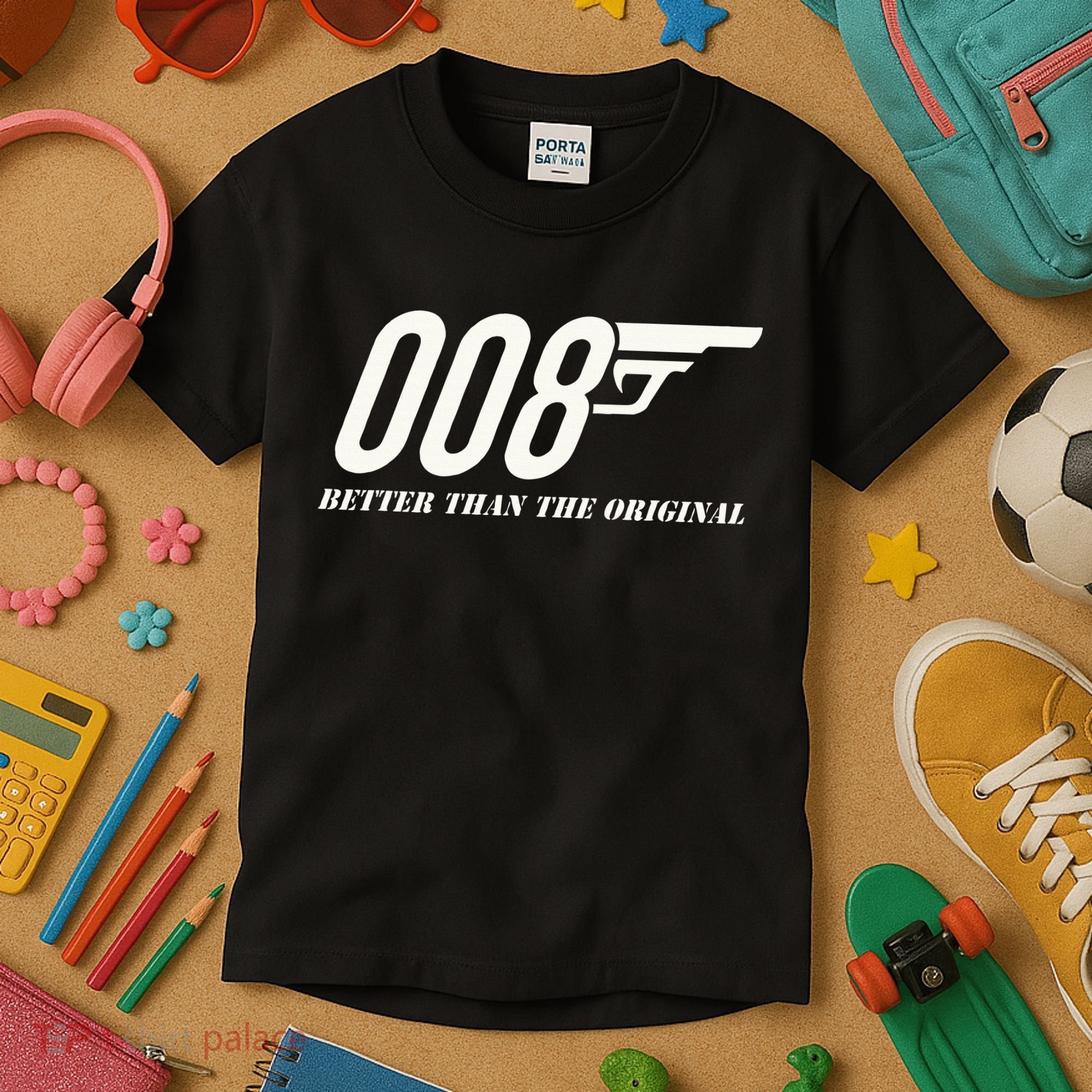 British Secret Agent 007 + 1 Better Than The Original Kids T-Shirt