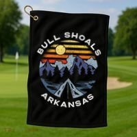 Bull Shoals Arkansas Mountains Vacation Souvenir Golf Towel thumb 1