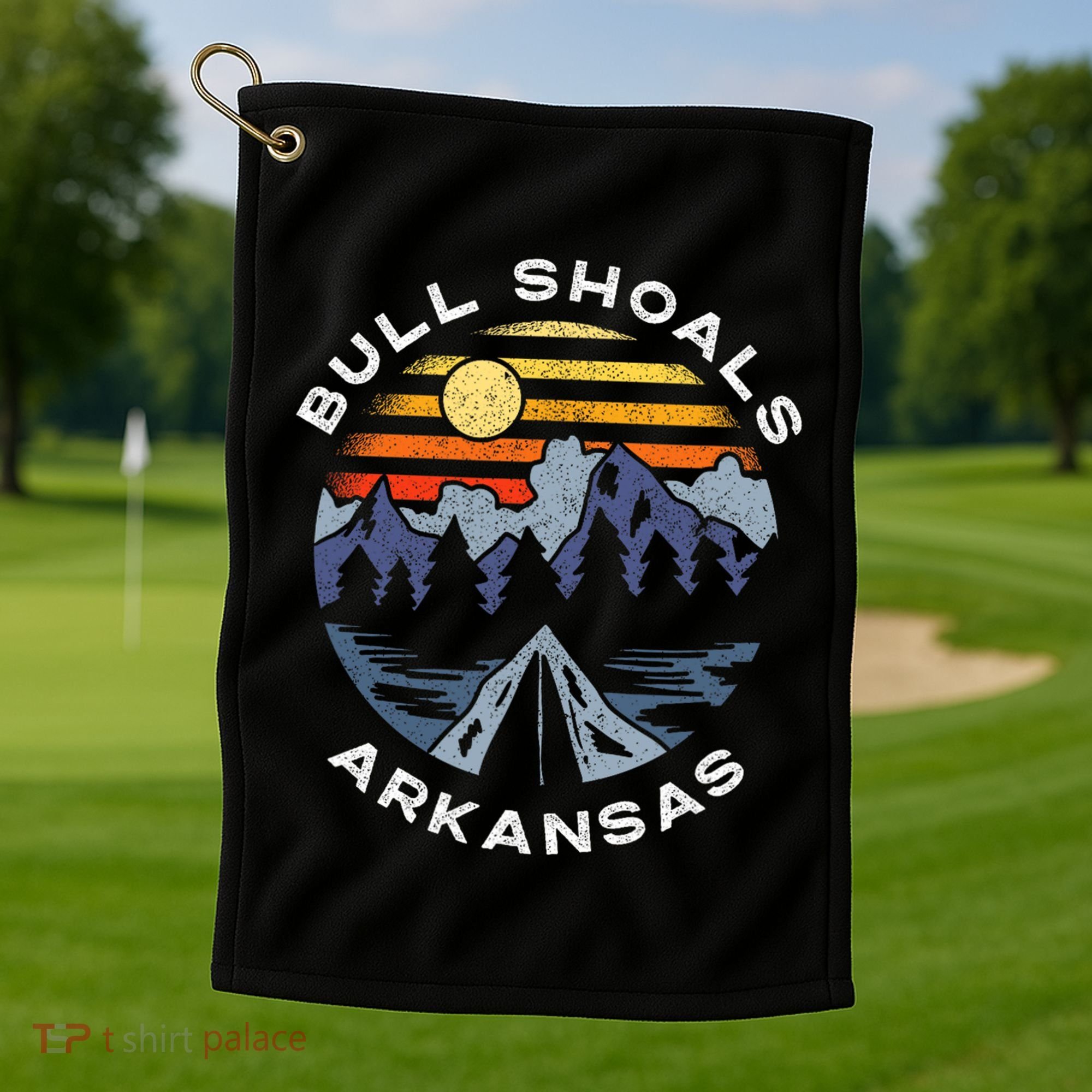 Bull Shoals Arkansas Mountains Vacation Souvenir Golf Towel
