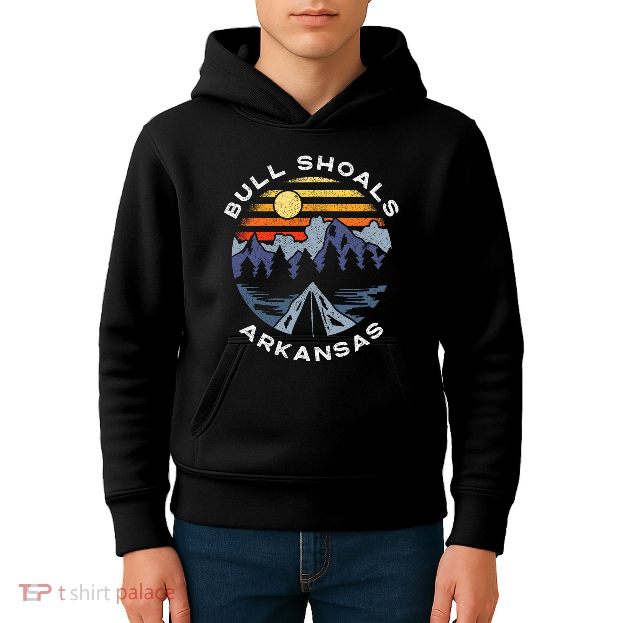 Bull Shoals Arkansas Mountains Vacation Souvenir Kids Hoodie