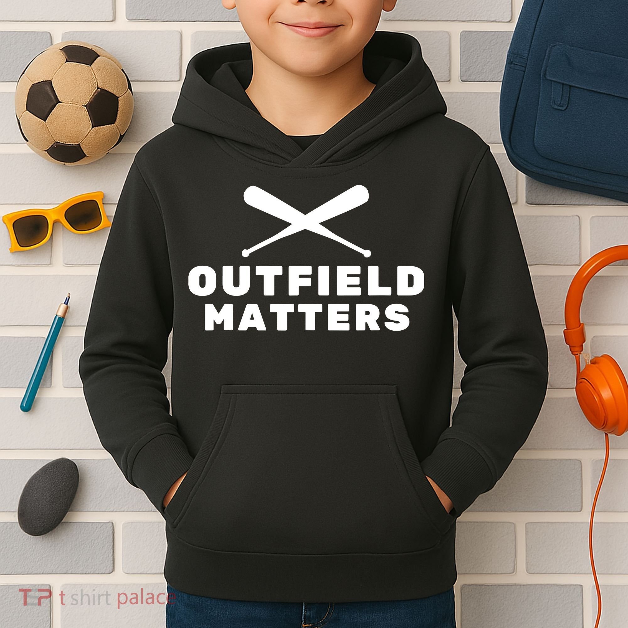 Baseball Sport Baseball Outfield Matters Baseball Outfields Tank Top Kids Hoodie