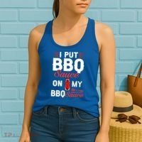 Bbq Sauce Barbeque Recipes Korean Barbecue Keto Gift Women's Tank Top thumb 2