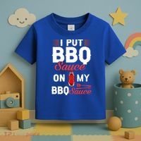 Bbq Sauce Barbeque Recipes Korean Barbecue Keto Gift Toddler T-Shirt thumb 3