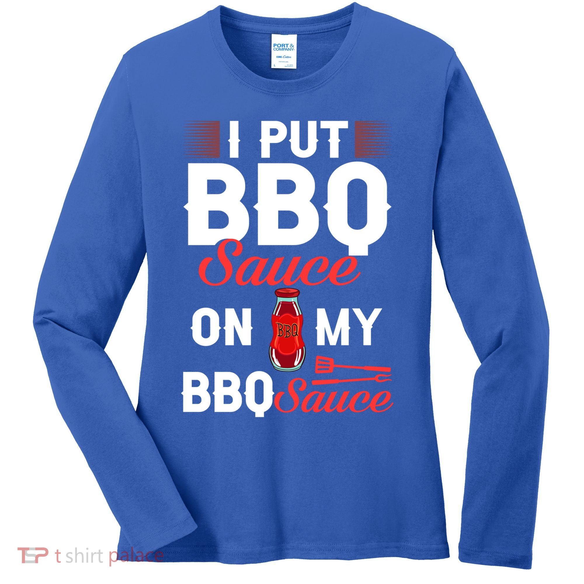 Bbq Sauce Barbeque Recipes Korean Barbecue Keto Gift Women's Long Sleeve Shirt