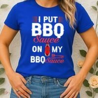 Bbq Sauce Barbeque Recipes Korean Barbecue Keto Gift Women's T-Shirt thumb 2
