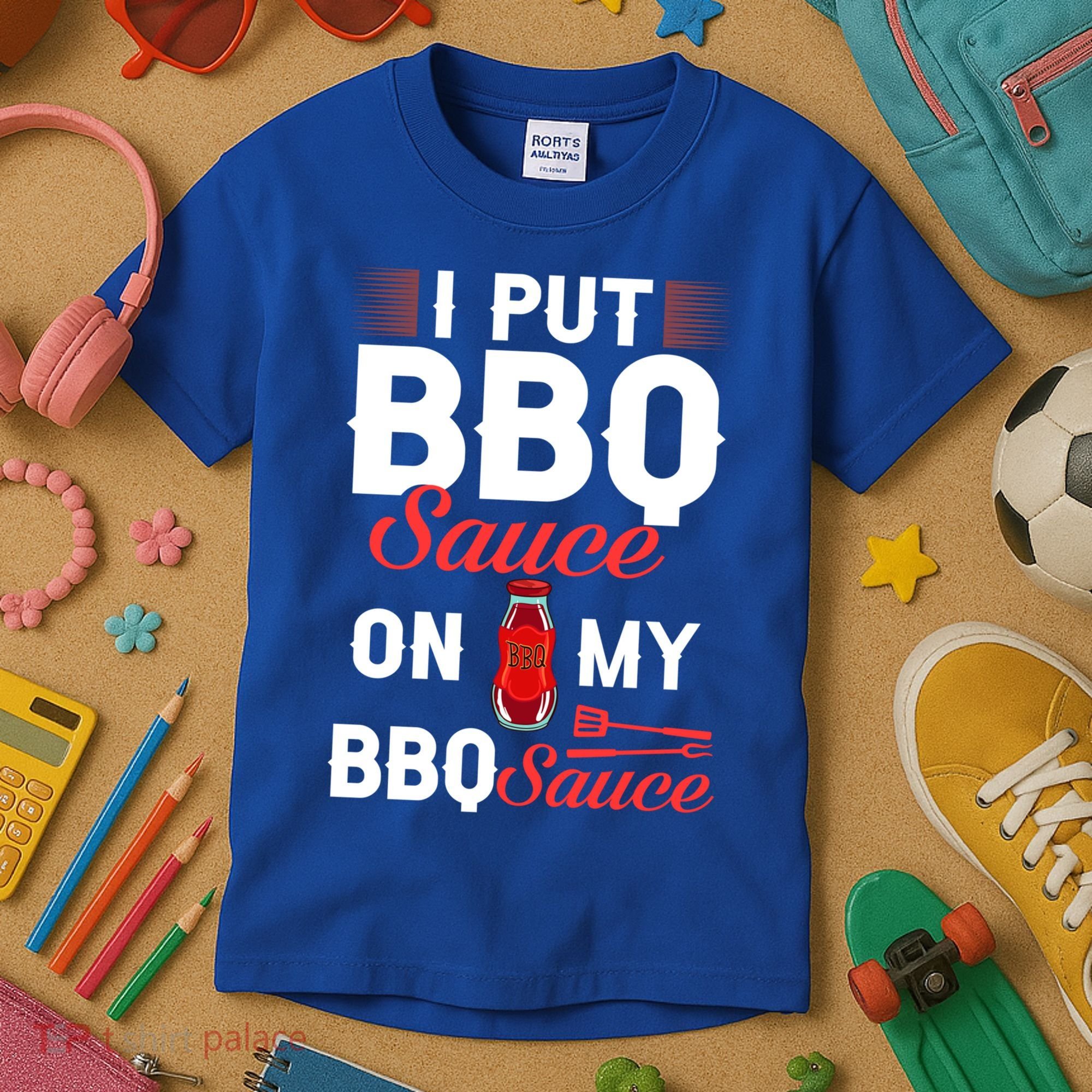 Bbq Sauce Barbeque Recipes Korean Barbecue Keto Gift Kids T-Shirt