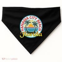 Beach Spring Break Please FL Panama City Beach USA-Made Doggie Bandana thumb 0