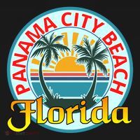 Beach Spring Break Please FL Panama City Beach USA-Made Doggie Bandana thumb 2