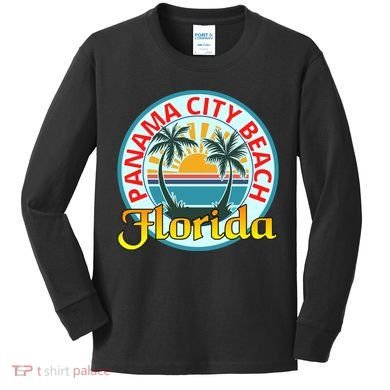 Beach Spring Break Please FL Panama City Beach Kids Long Sleeve Shirt