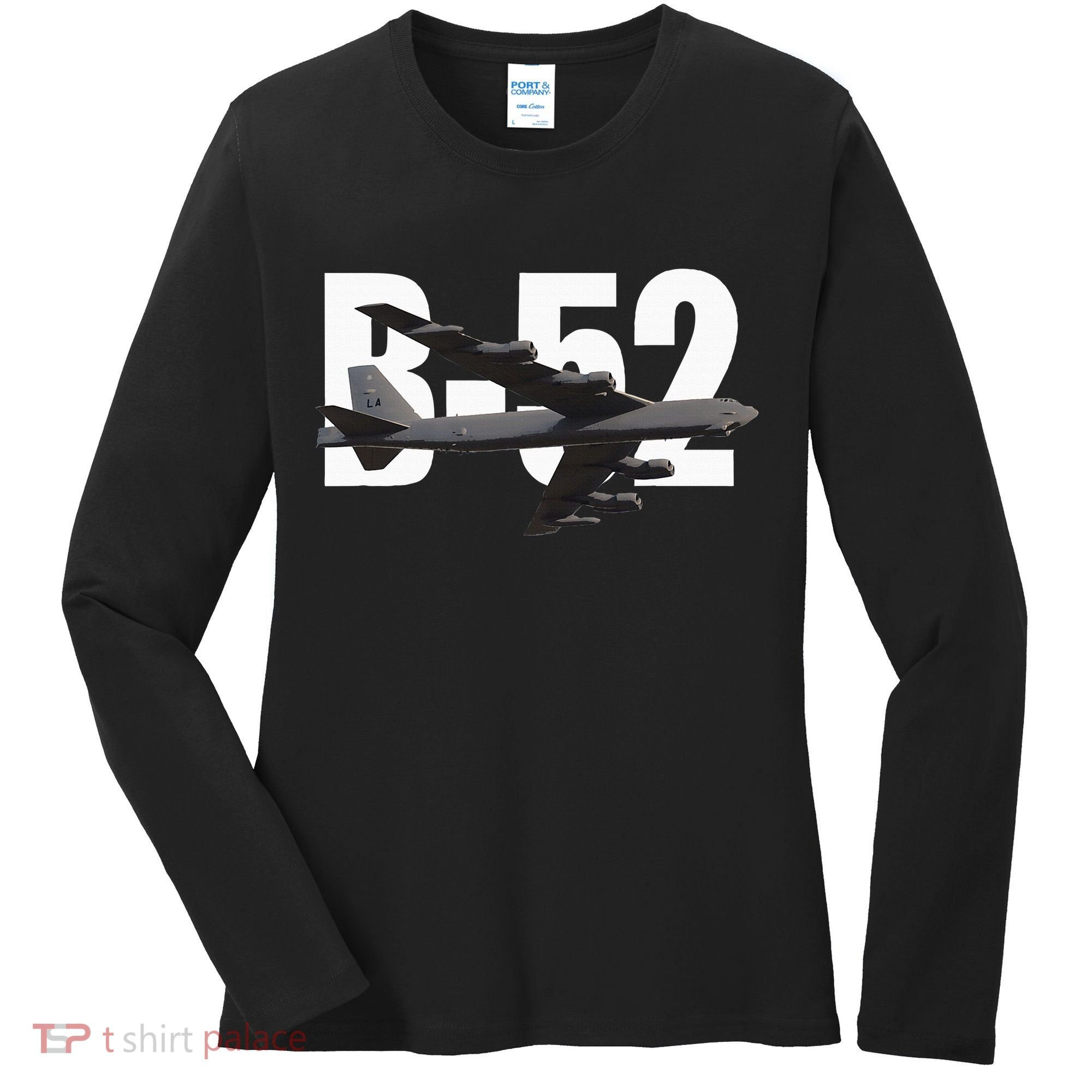 B52 Stratofortress Bomber Plane Aircraft Women's Long Sleeve Shirt