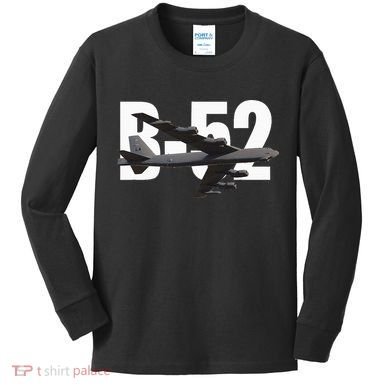 B52 Stratofortress Bomber Plane Aircraft Kids Long Sleeve Shirt