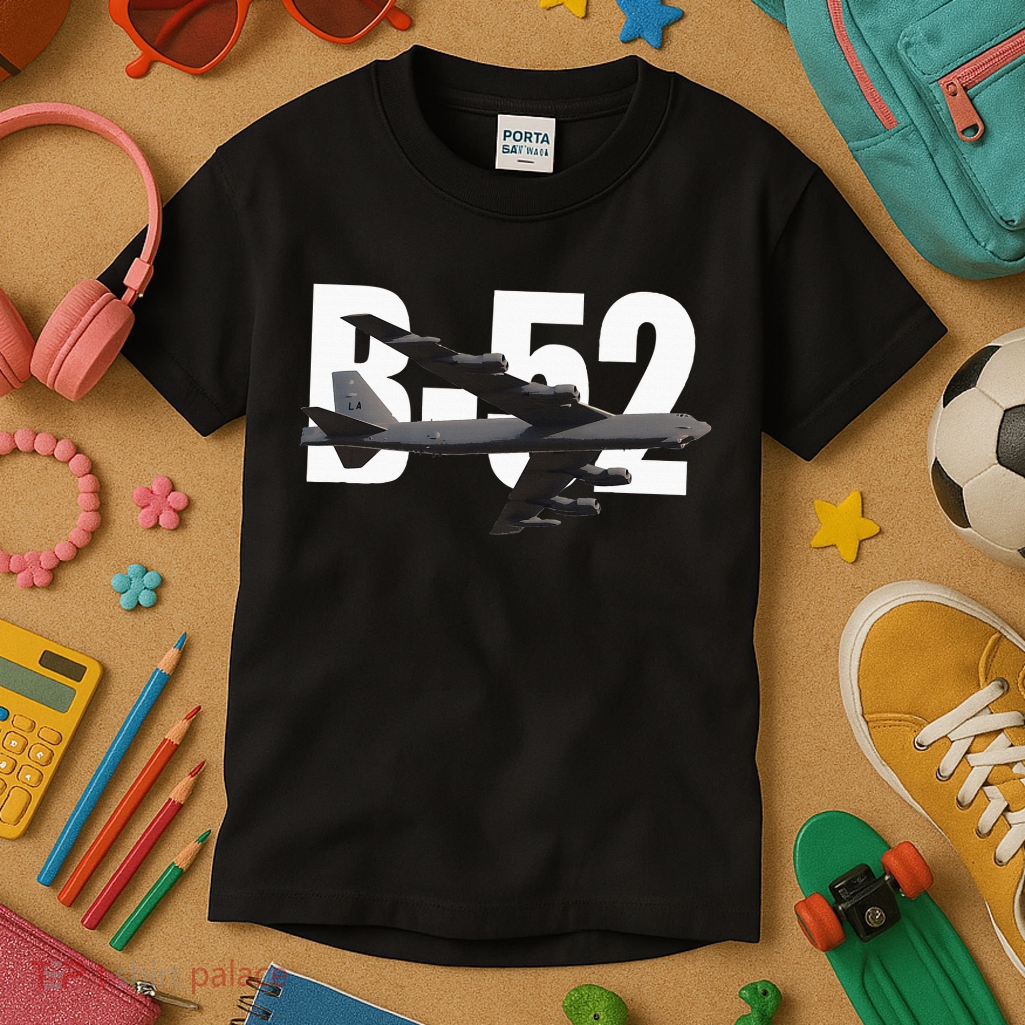 B52 Stratofortress Bomber Plane Aircraft Kids T-Shirt