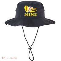 Baseball Softball Ball Heart Mimi Mother's Day Bucket Hat thumb 0