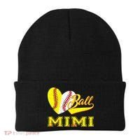 Baseball Softball Ball Heart Mimi Mother's Day Beanie thumb 0