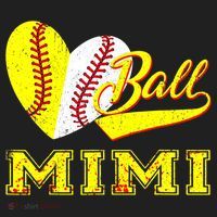 Baseball Softball Ball Heart Mimi Mother's Day Beanie thumb 2