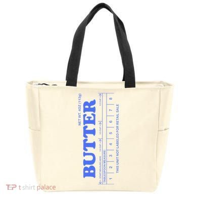 Butter Stick Blue Funny Tote Bag