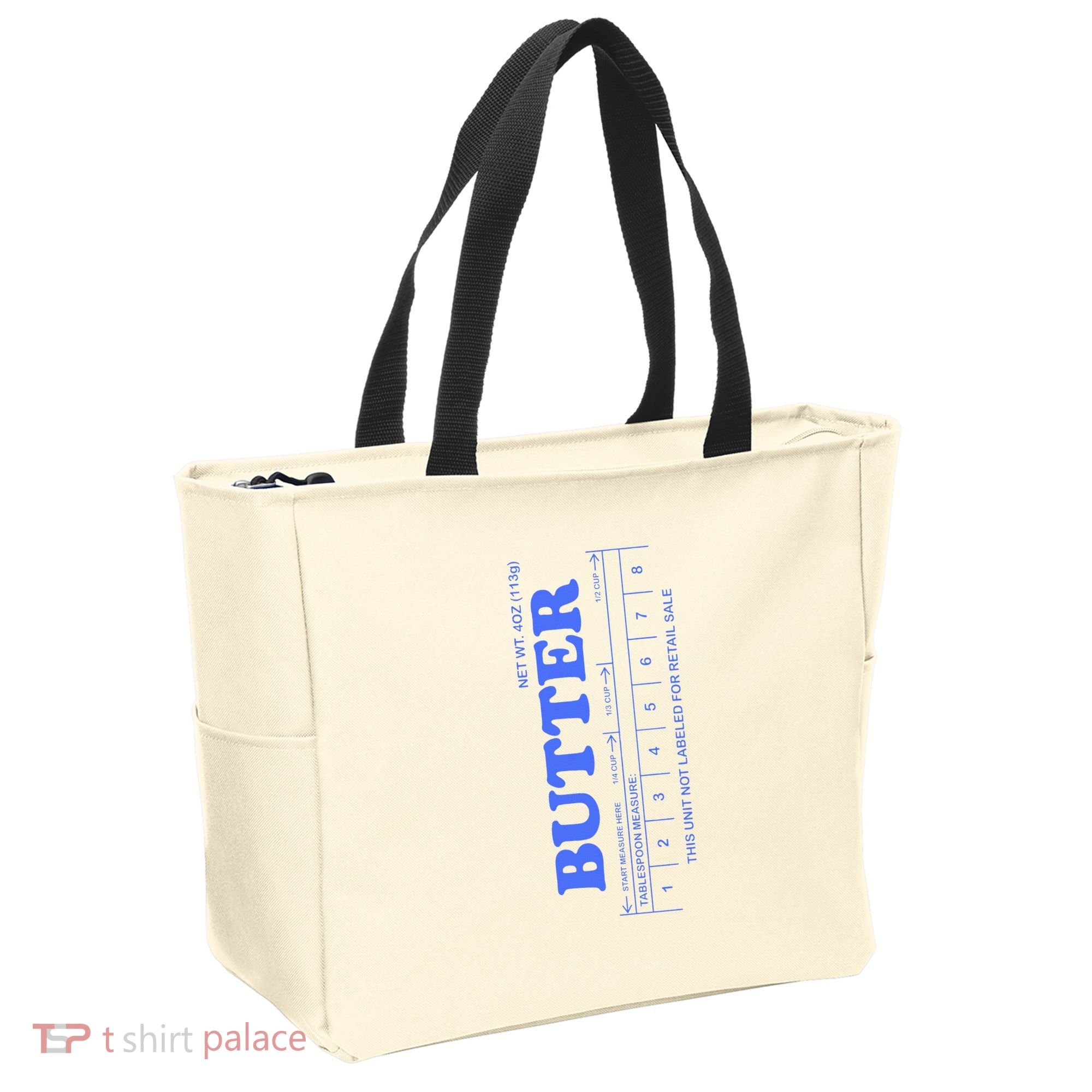 Butter Stick Blue Funny Tote Bag
