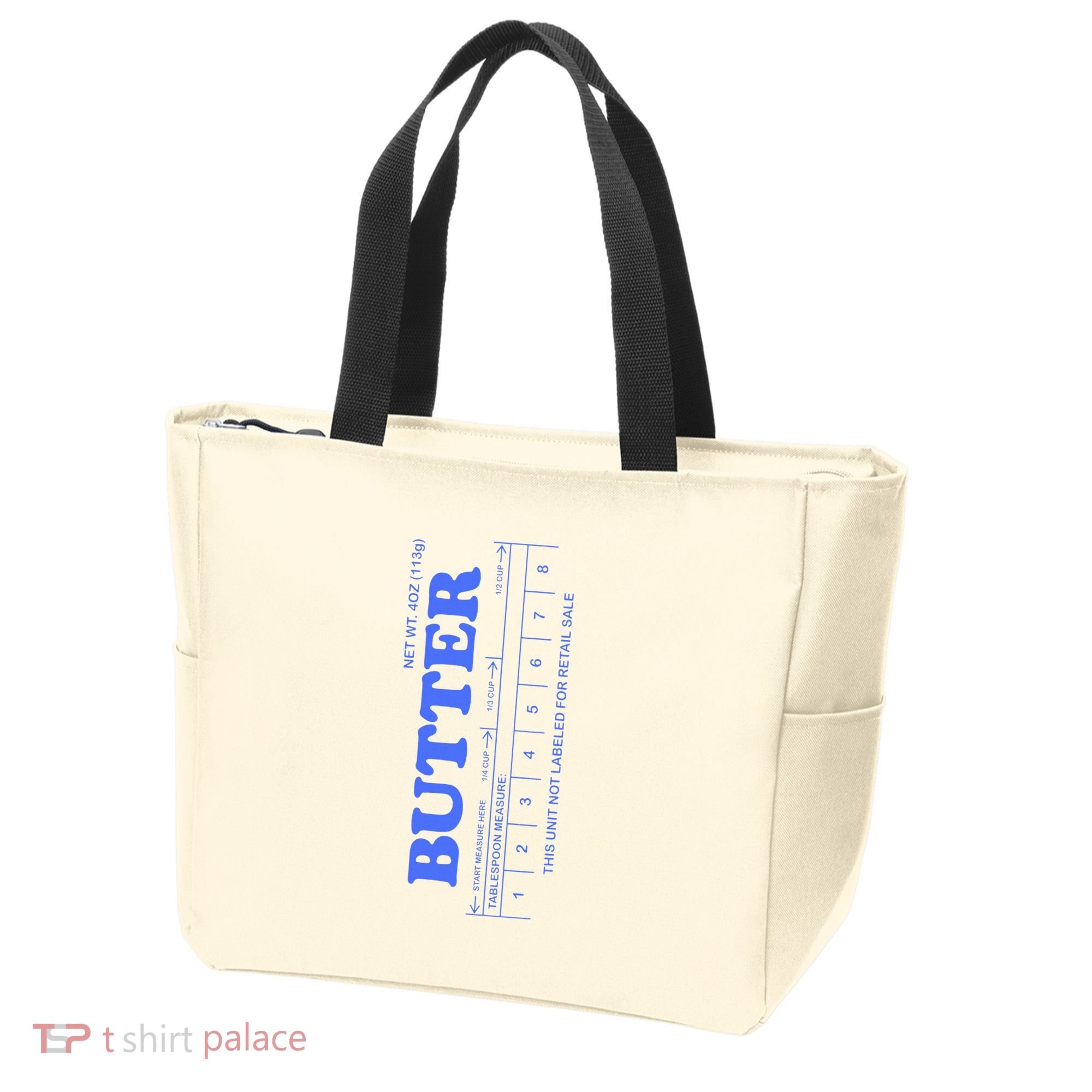 Butter Stick Blue Funny Tote Bag