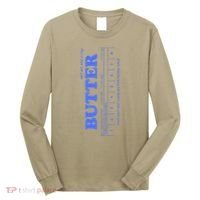 Butter Stick Blue Funny Long Sleeve Shirt thumb 0