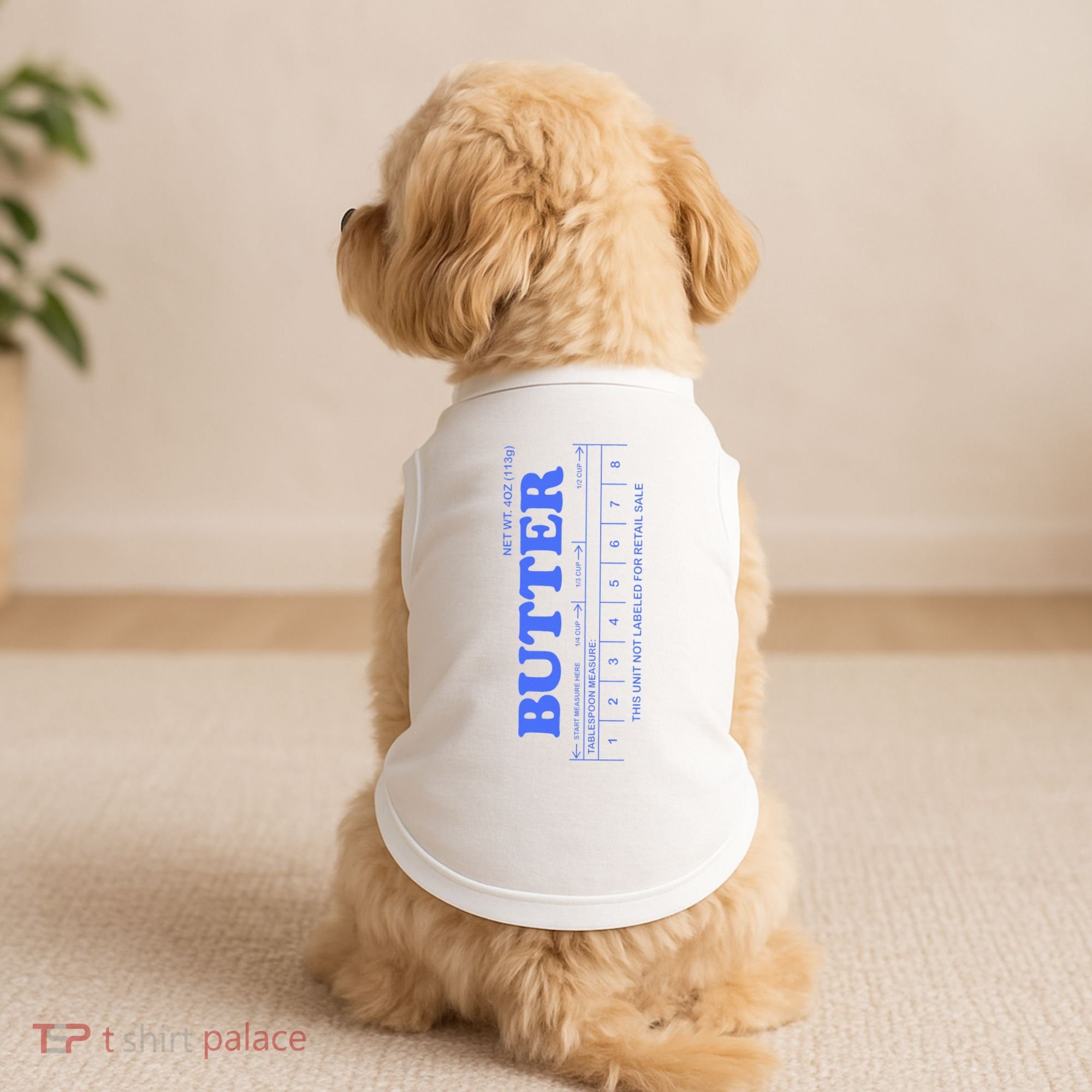 Butter Stick Blue Funny Doggie Tank
