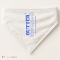 Butter Stick Blue Funny USA-Made Doggie Bandana thumb 0