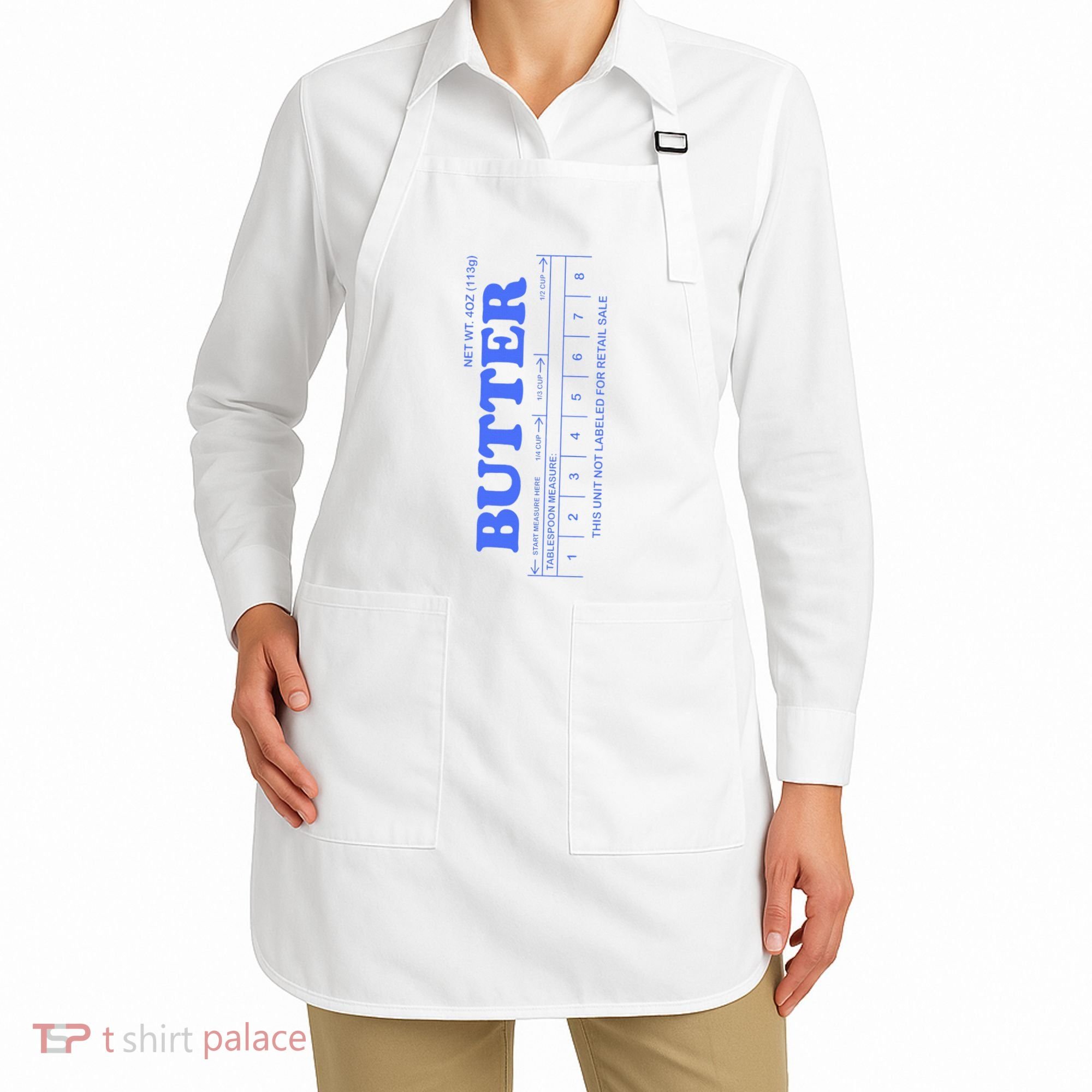 Butter Stick Blue Funny Apron