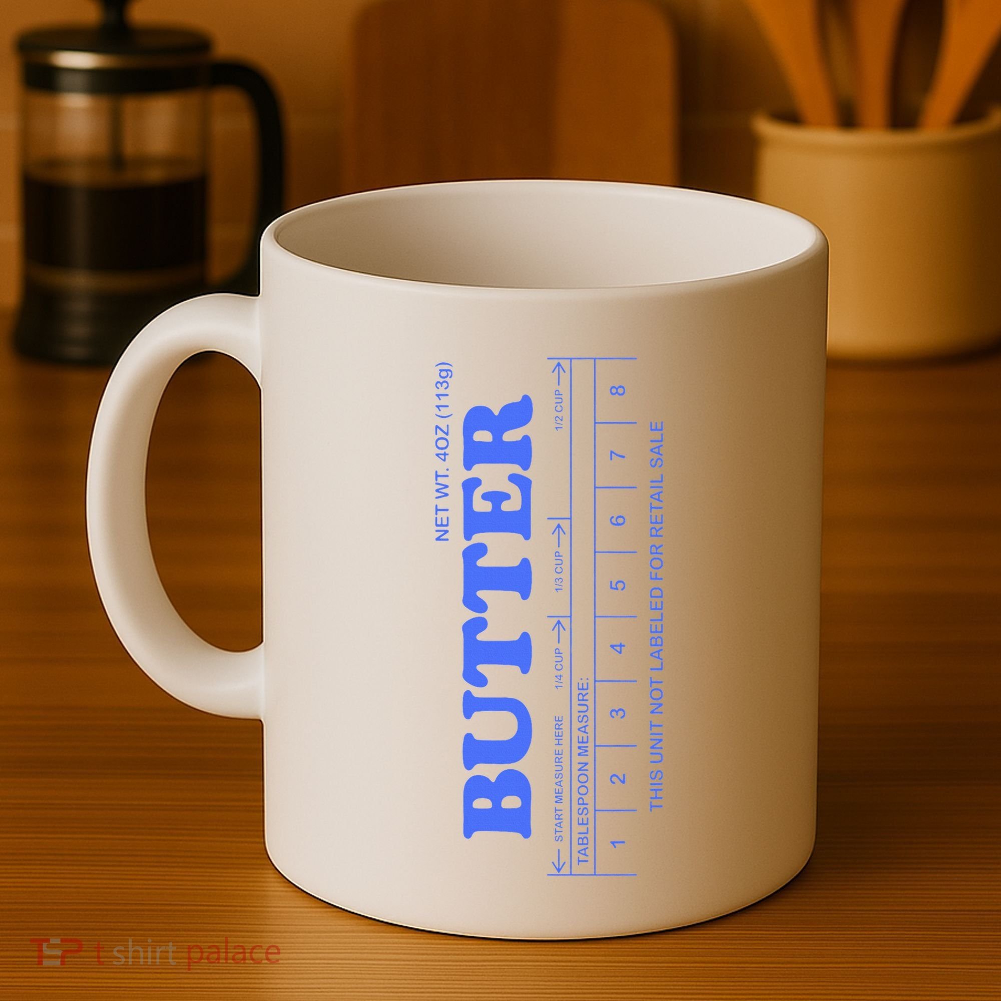 Butter Stick Blue Funny Coffee Mug