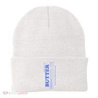 Butter Stick Blue Funny Beanie thumb 0