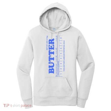 Butter Stick Blue Funny Women's Hoodie