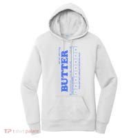Butter Stick Blue Funny Women's Hoodie thumb 0