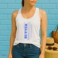 Butter Stick Blue Funny Women's Tank Top thumb 2