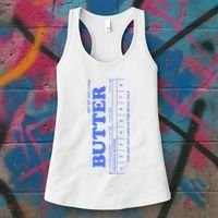 Butter Stick Blue Funny Women's Tank Top thumb 3