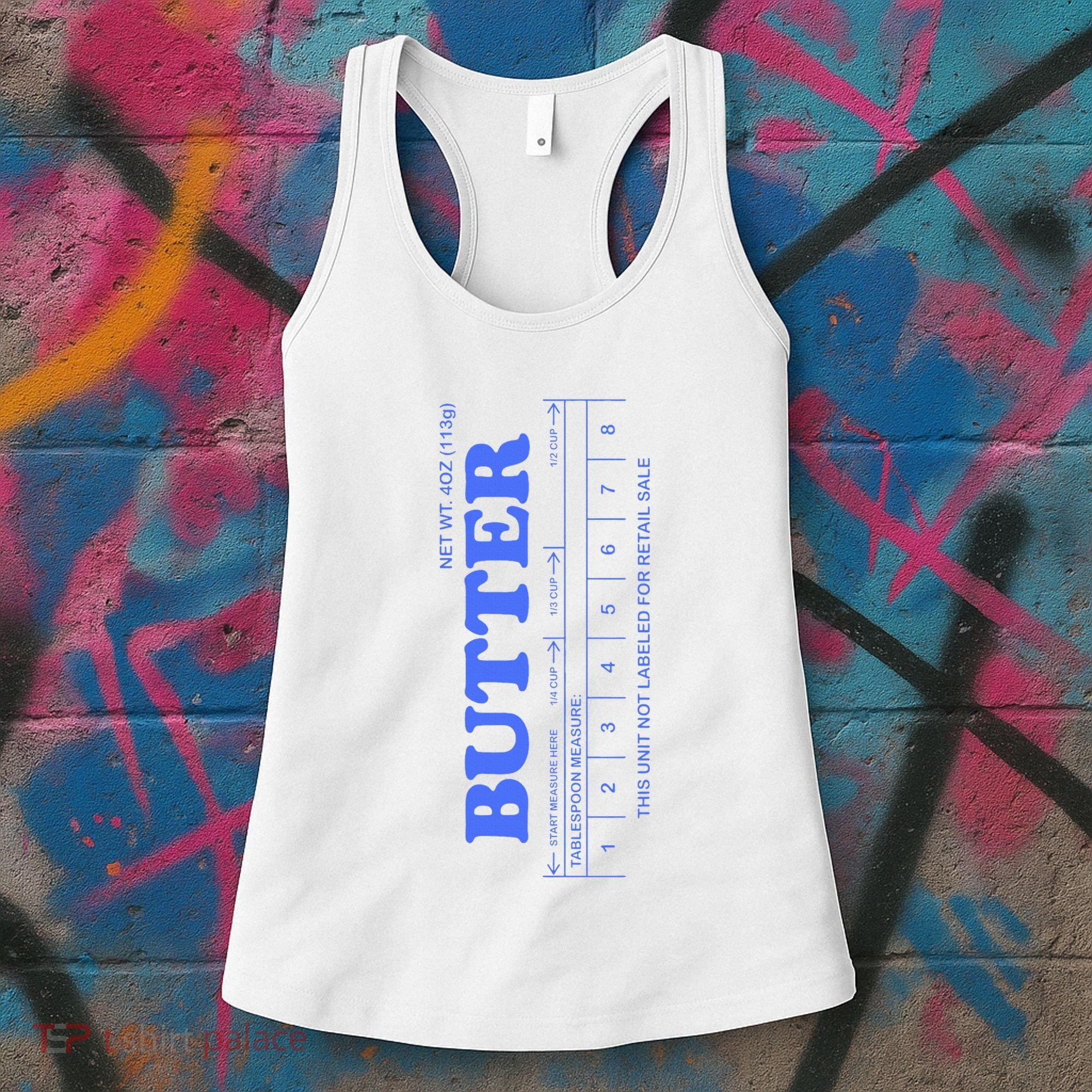 Butter Stick Blue Funny Women's Tank Top
