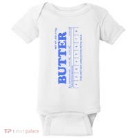 Butter Stick Blue Funny Baby Bodysuit thumb 0