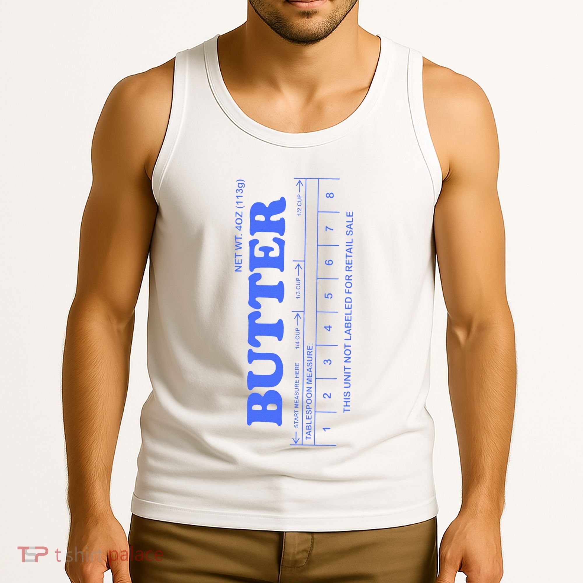 Butter Stick Blue Funny Tank Top