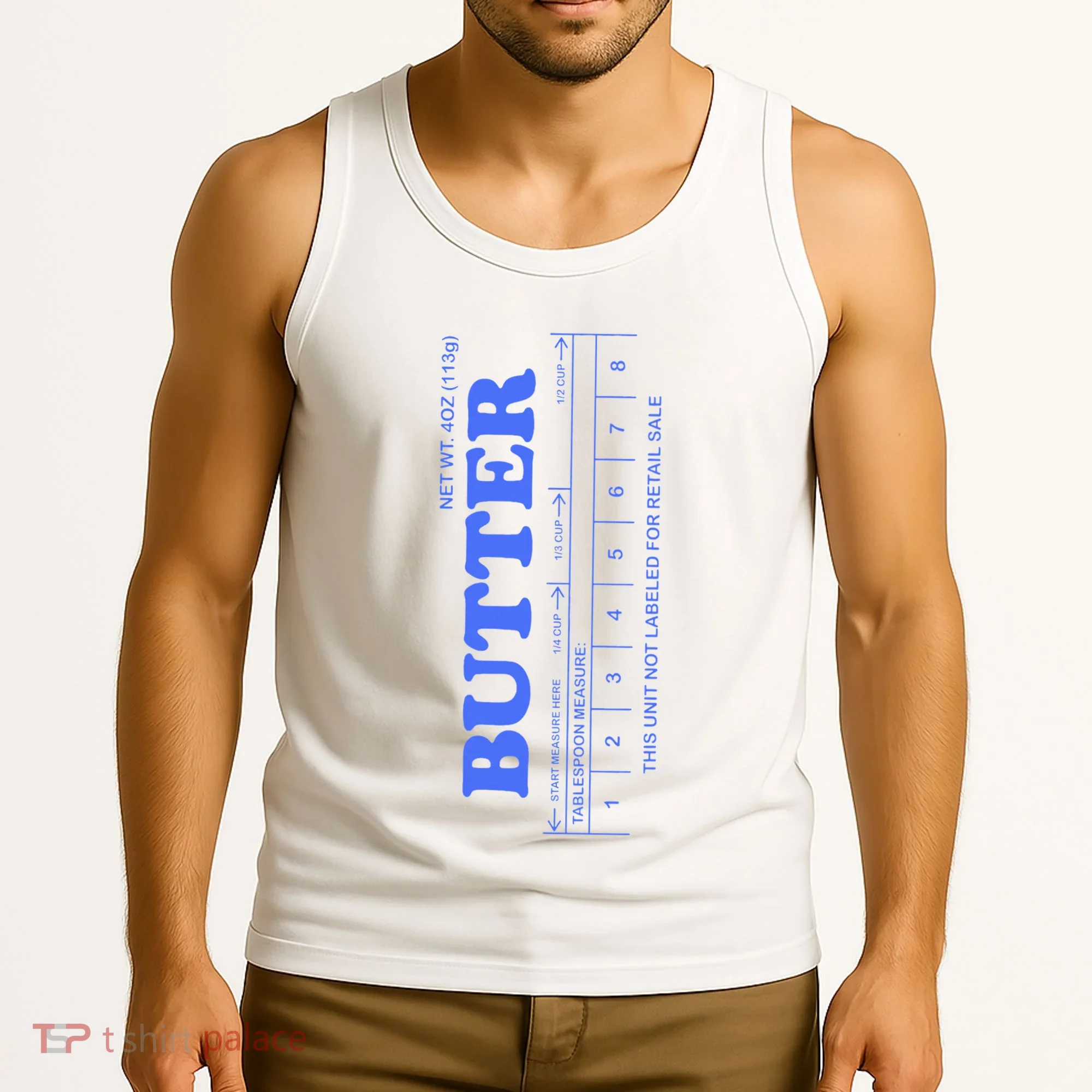 Butter Stick Blue Funny Tank Top