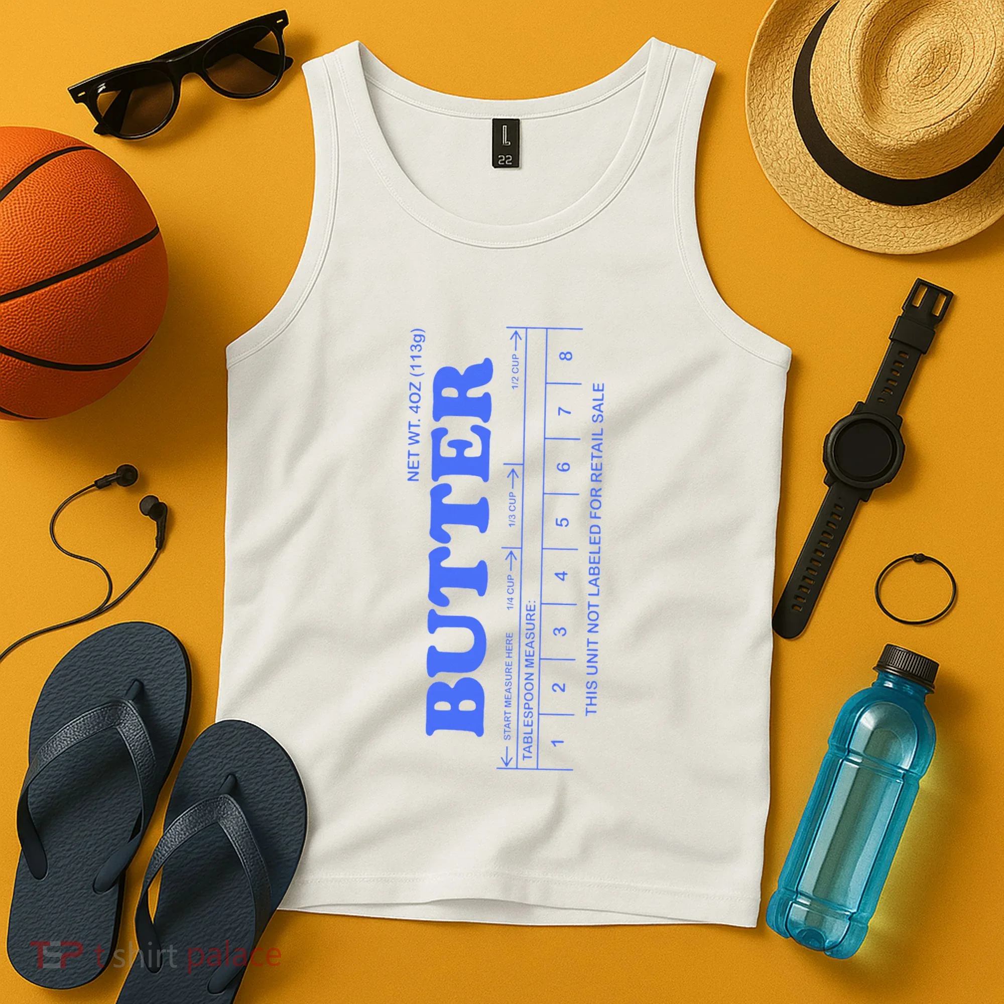 Butter Stick Blue Funny Tank Top
