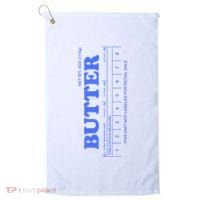 Butter Stick Blue Funny Golf Towel thumb 0