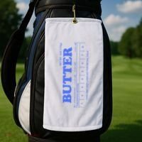 Butter Stick Blue Funny Golf Towel thumb 2