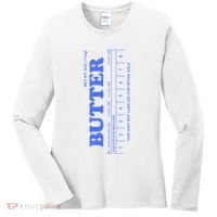 Butter Stick Blue Funny Women's Long Sleeve Shirt thumb 0