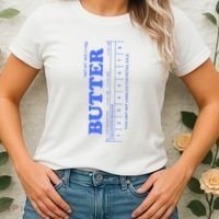 Butter Stick Blue Funny Women's T-Shirt thumb 2