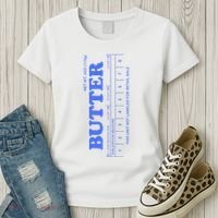Butter Stick Blue Funny Women's T-Shirt thumb 3