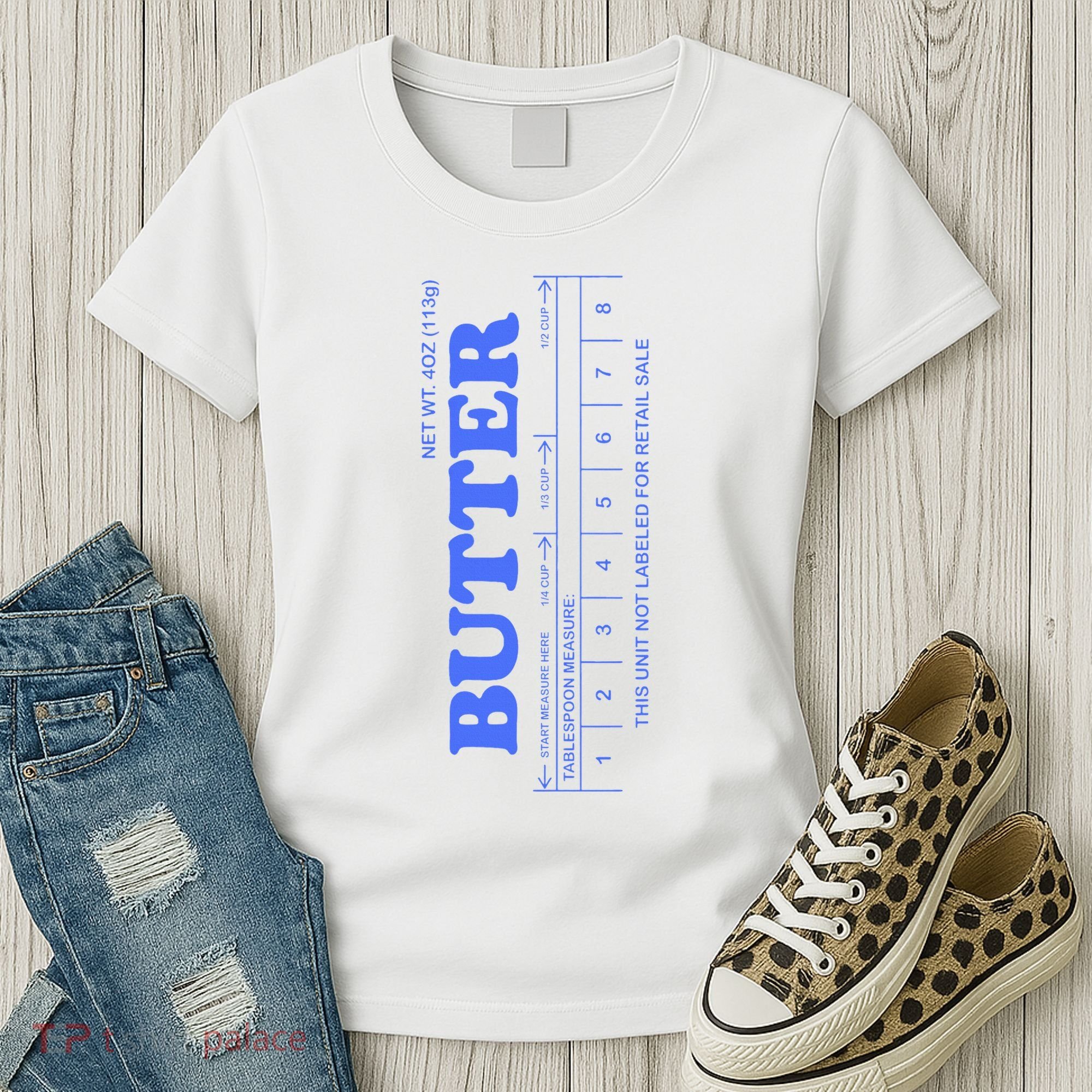 Butter Stick Blue Funny Women's T-Shirt