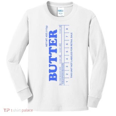 Butter Stick Blue Funny Kids Long Sleeve Shirt