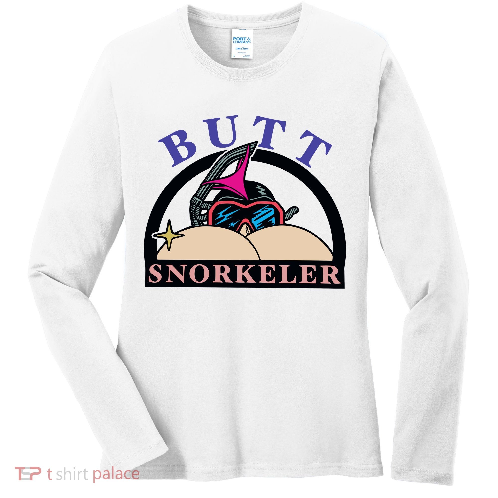 Butt Snorkeler Women's Long Sleeve Shirt
