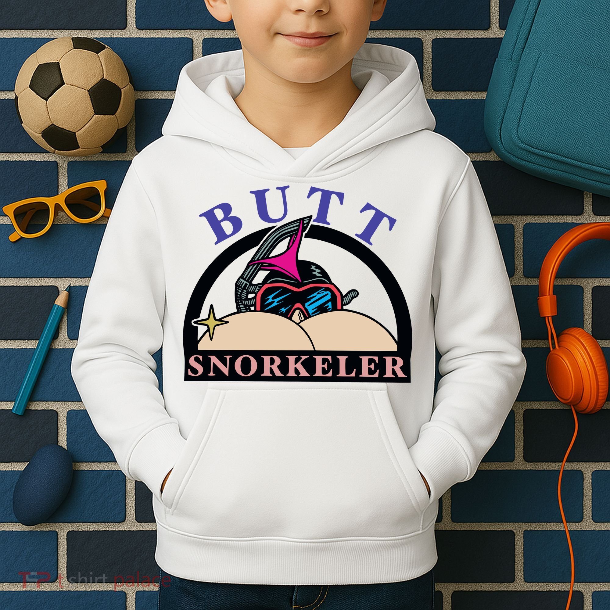 Butt Snorkeler Kids Hoodie